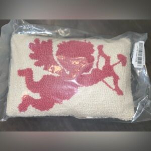 Red and Cream Cupid Pillow